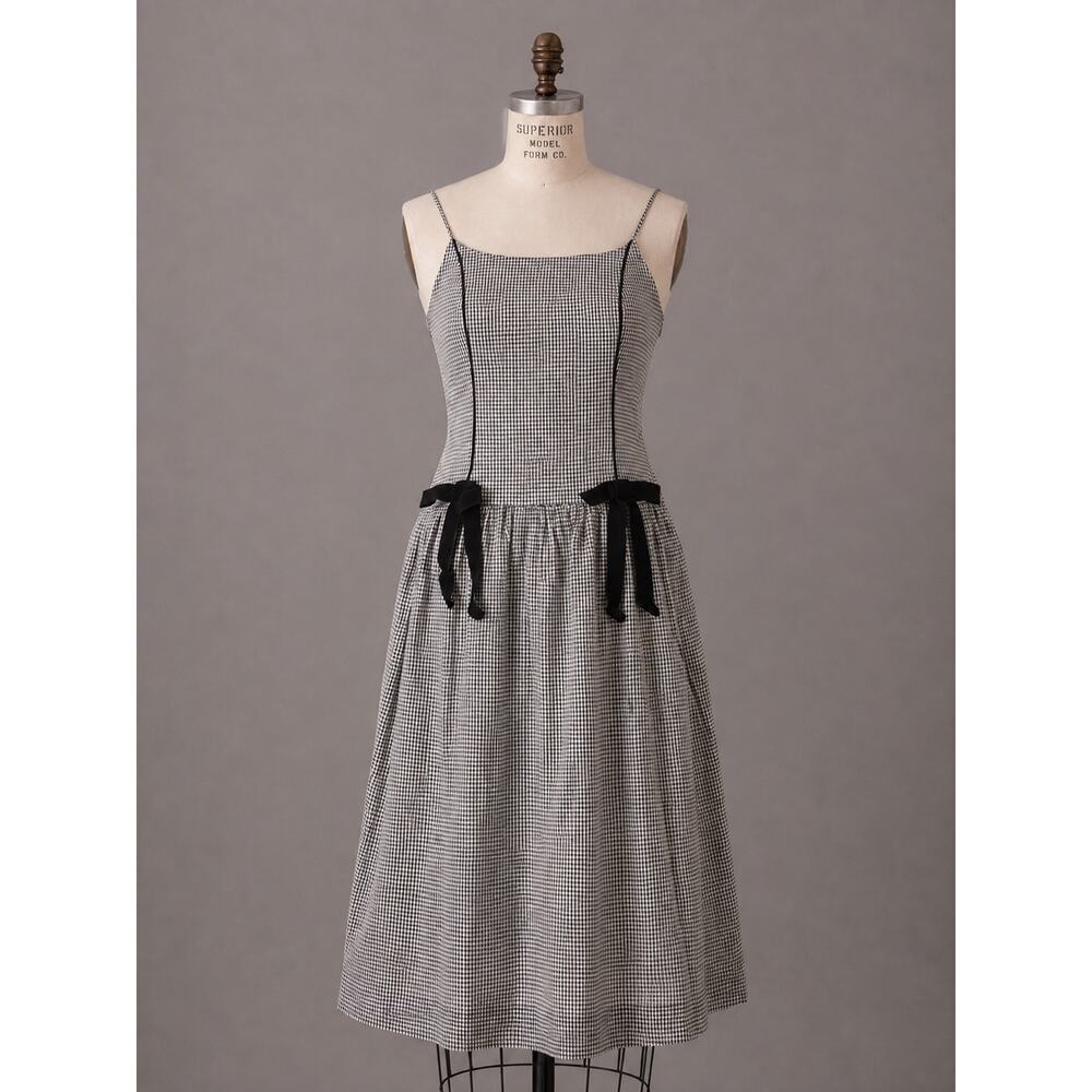 Damson Madder Persephone Gingham Midi Dress 10 Anthropologie